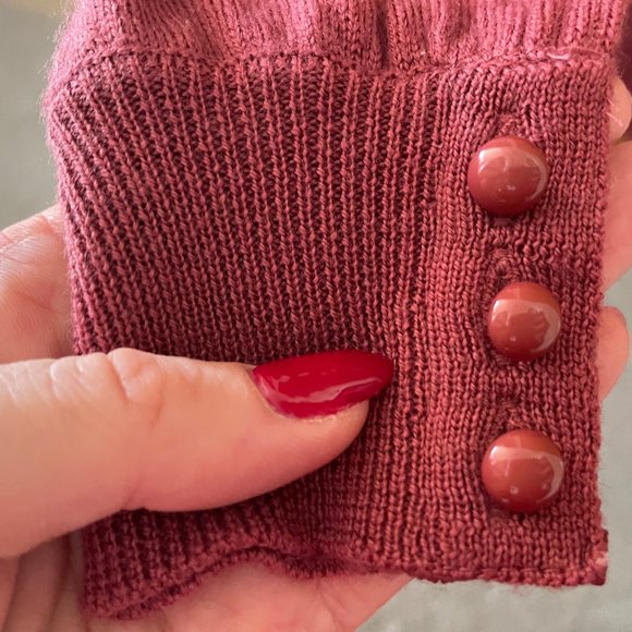 Sezane Pink Sweater with Removable White Lace - Picture 5 of 6